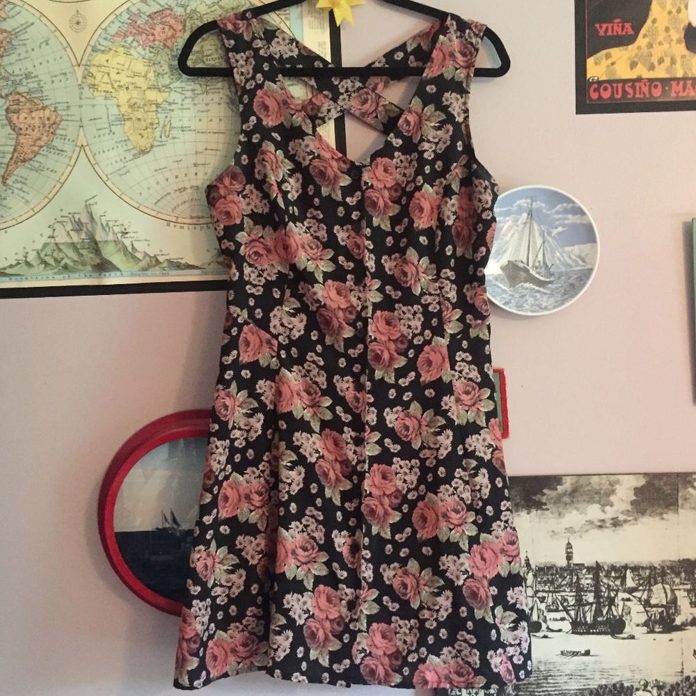 Band of Gypsies Floral Sun Dress